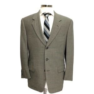 Corneliani Gray Birdseye Super 100s Merino 3 Button Sport Coat 38R Blazer